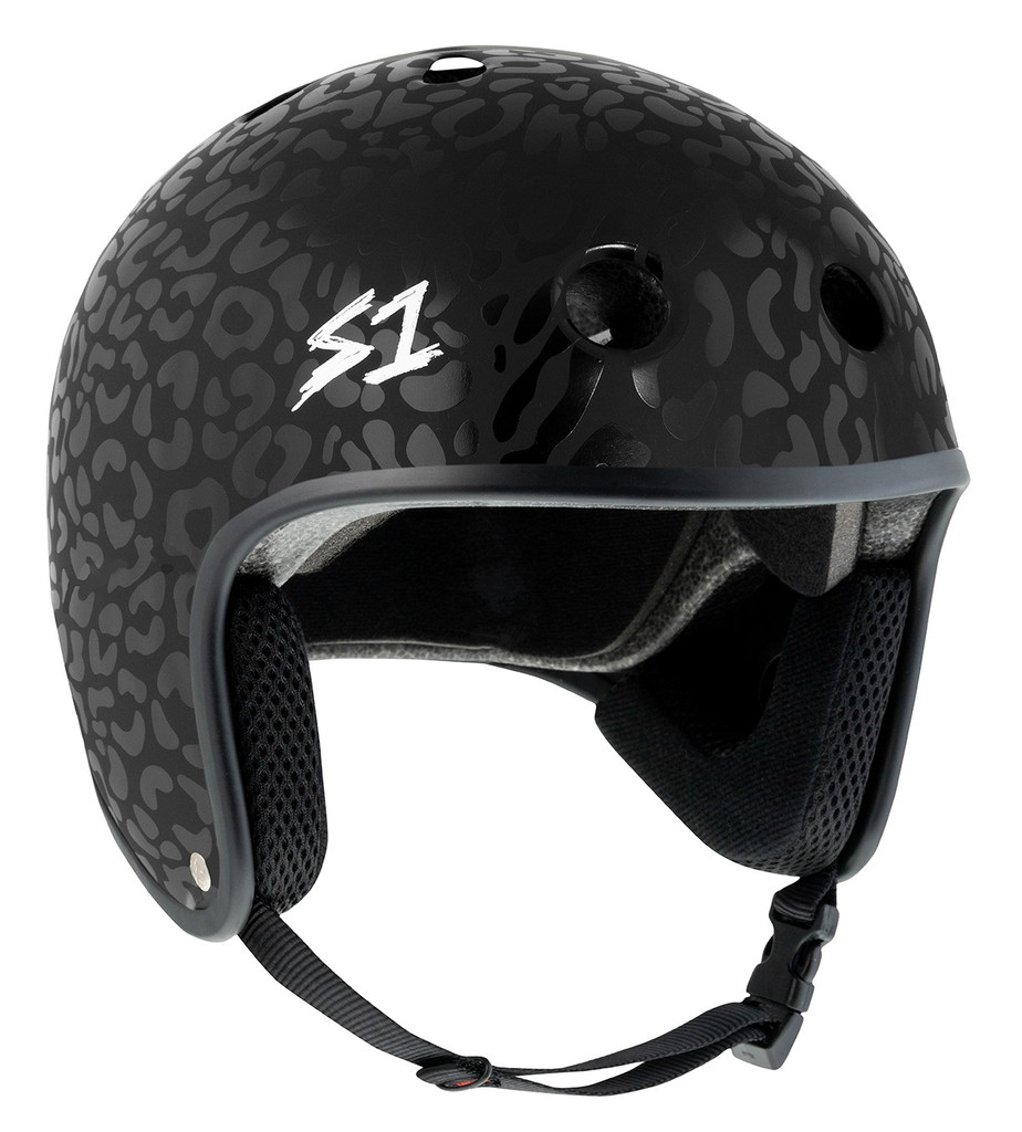S1 Retro Lifer Black Leopard Matte Christian Hosoi Skate Helmet 34 view