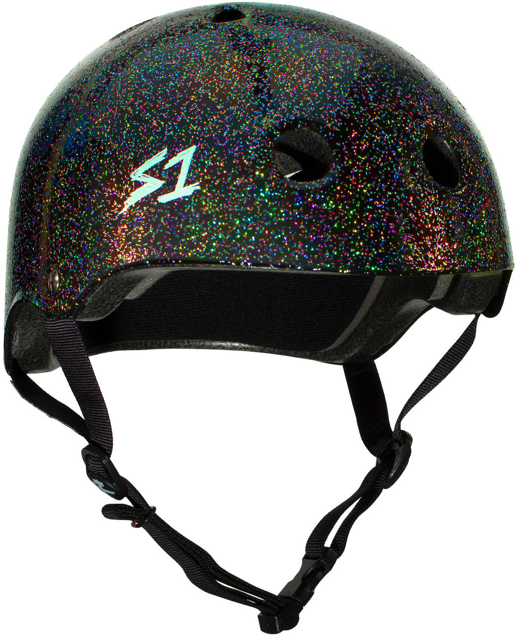 Black Glitter Helmet | Roller Skate 