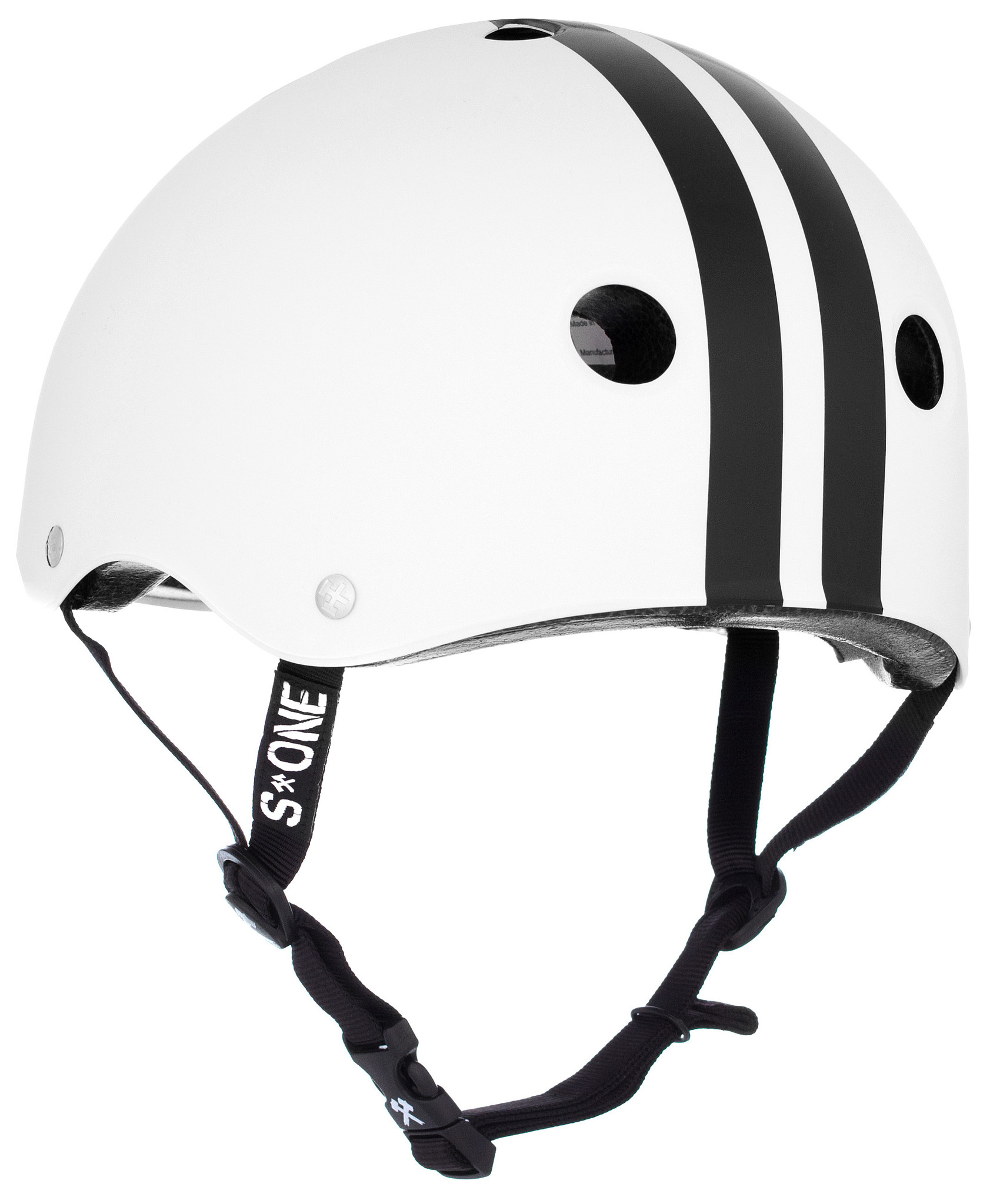 White Black Stripes Helmet | Skate Helmet | Bicycle Helmet White Black Stripes Helmet | Skate Helmet | Bicycle Helmet