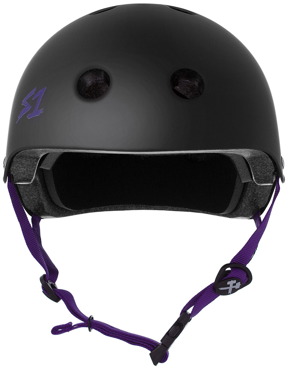Black Purple Straps Helmet | Skateboard Helmet | Bike Helmet