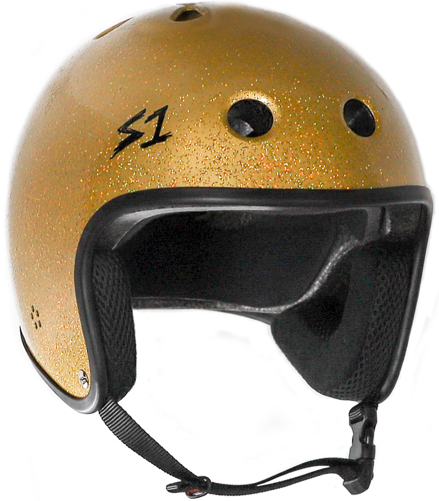 Gold Glitter Helmet | Bicycle Helmet | Skate Helmet