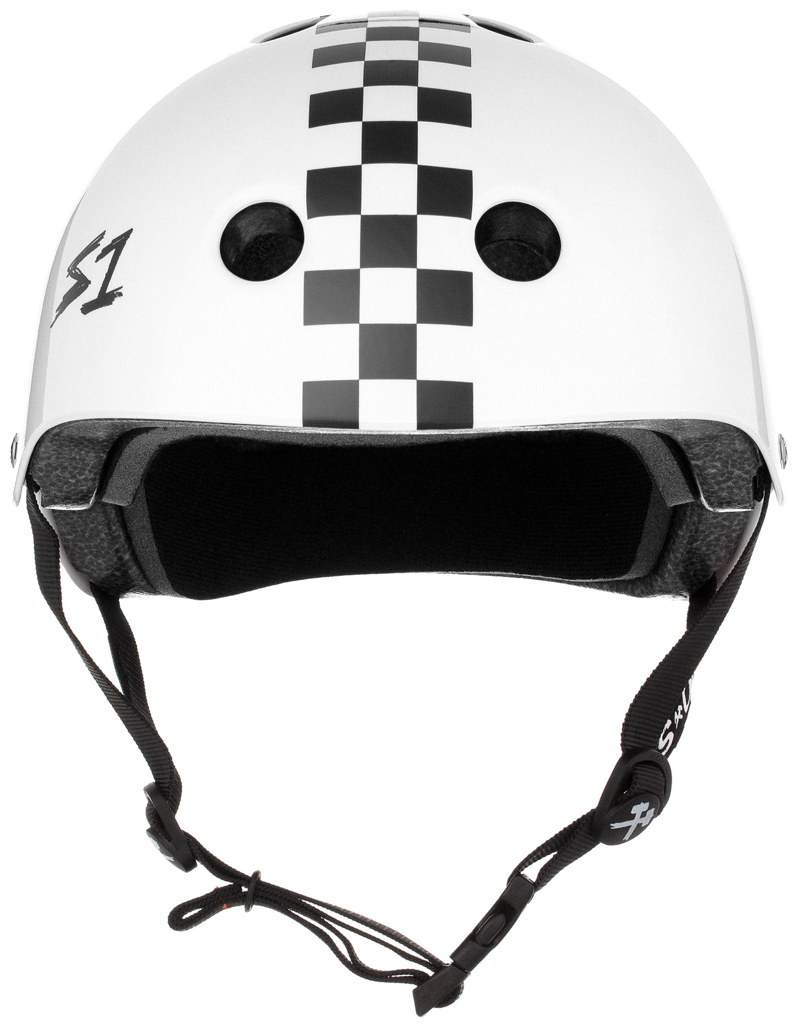 White Checkers Helmet | Skate Helmet 