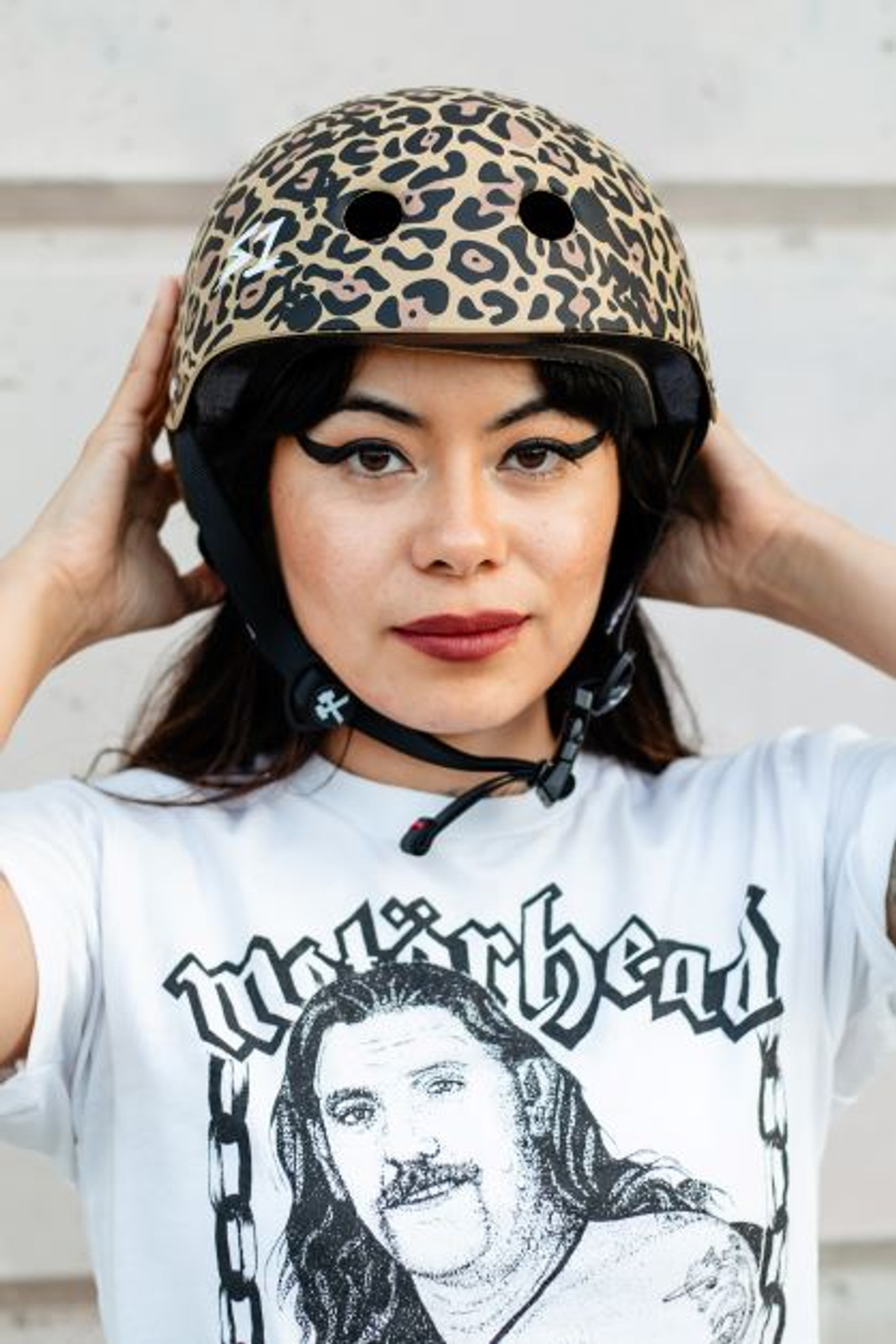 Tan Leopard Print Helmet | Roller Skate Helmet | Bike Helmet