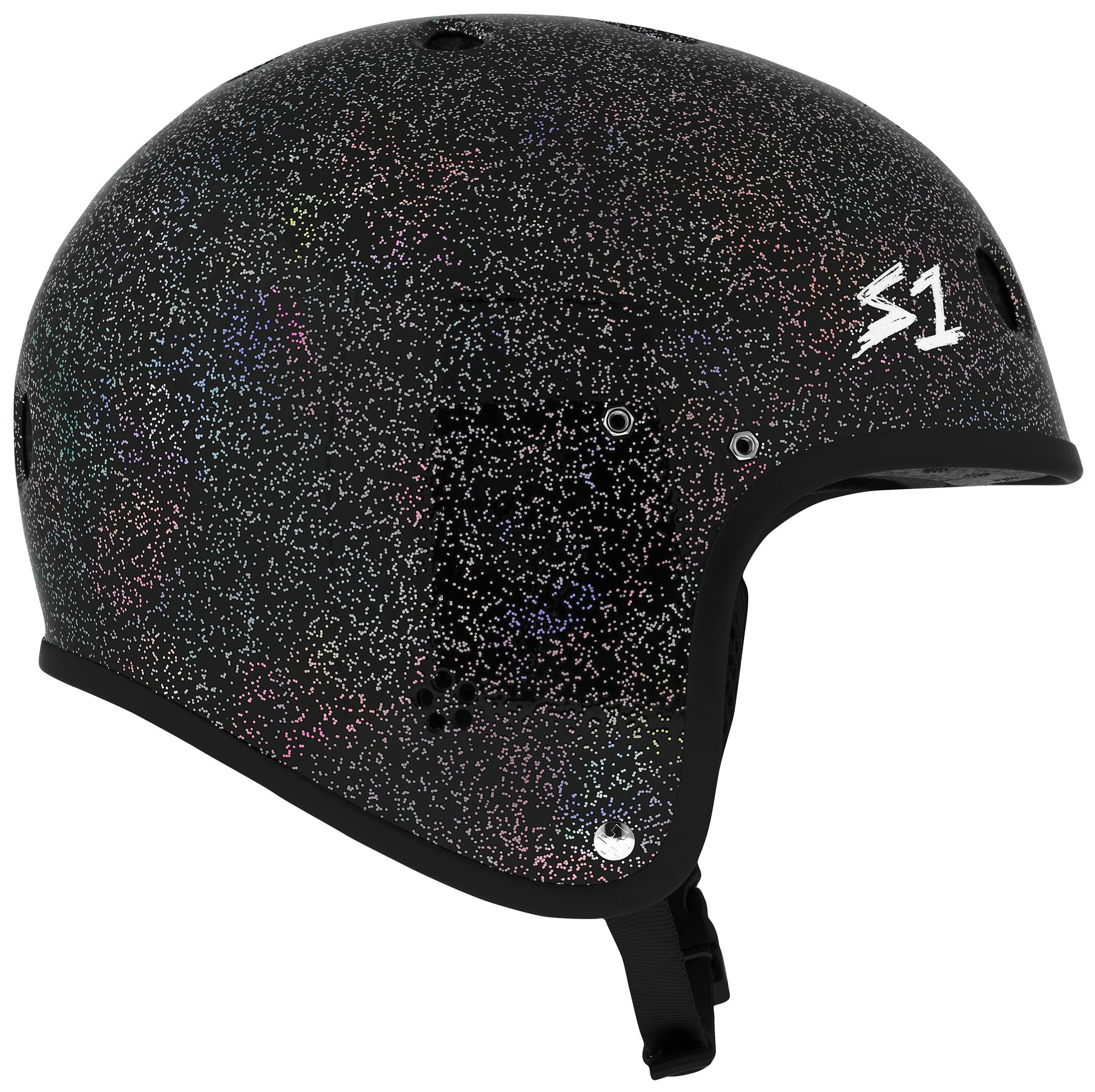S1 Retro E-Helmet | S1 Retro E-Bike Helmet | Black Gloss Glitter