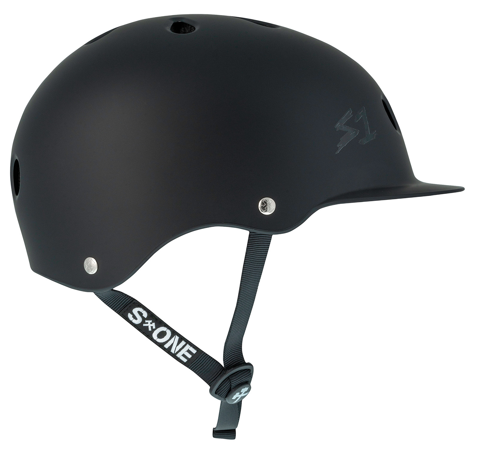 S1 helmets スケボー S-ONE ヘルメット Lサイズ Black Matte LIT UNDIALED | Scooter Helmet
