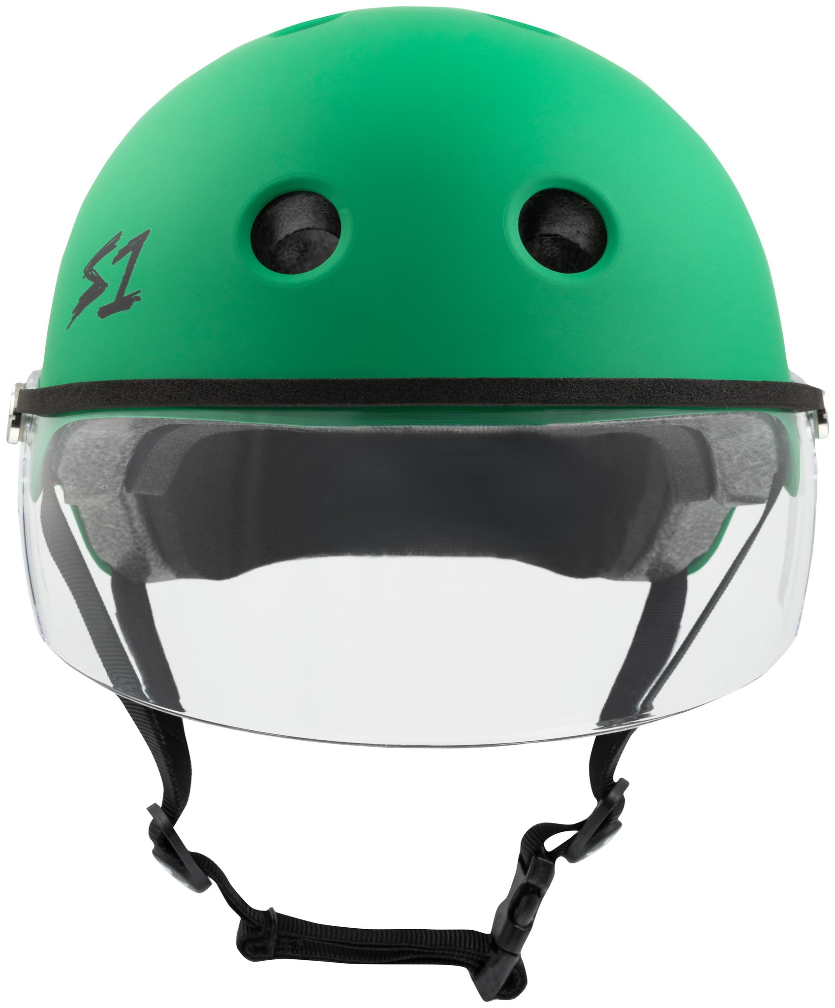 Kelly Green Matte Lifer Visor Helmet | Roller Derby Helmet