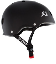 Black Matte Roller Skate Helmet S1 Mini Lifer side view.

