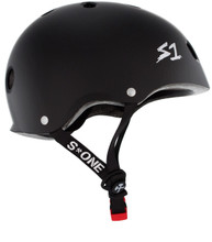 Black Matte Roller Skate Helmet S1 Mini Lifer side view.