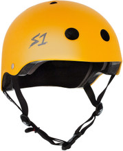 Yellow Matte Roller Skate Helmet S1 Lifer 3/4 view
