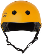 Yellow Matte Bicycle Helmet S1 Lifer front view.