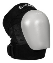 S1 Pro Skate Knee Pads Grey Cap 3/4 view