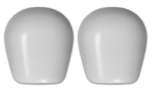 Re- Caps in white gloss designed for the S1 Pro Knee Pad.