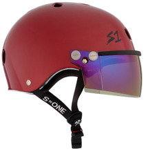 The Lifer w/ Visor Gen 2's new In Mold Mounting System will allow you to take the Visor on and off and replace if needed featuring a Strap Rivet hole for a flush and secure mount. Our patented "Cover Catcher" that will allow for multiple helmet covers to be easily put on and off without slipping up or flying off.
