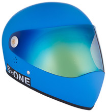 Cyan Matte W/ Iridium Visor | S1 Lifer Full Face Helmet Specs: • Specially formulated EPS Fusion Foam • Certified Multi-Impact (ASTM) • Certified High Impact (CPSC) • 5x More Protective Than Regular Skate Helmets • Deep Fit Design