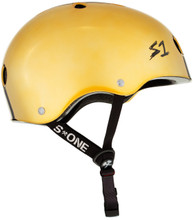 Gold Mirror Scooter Helmet S1 Lifer side view