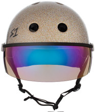 The Lifer w/ Visor Gen 2's new In Mold Mounting System will allow you to take the Visor on and off and replace if needed featuring a Strap Rivet hole for a flush and secure mount. Our patented "Cover Catcher" that will allow for multiple helmet covers to be easily put on and off without slipping up or flying off.