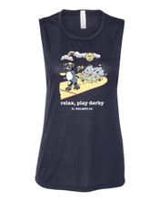 S1 HELMET CO - RELAX PLAY DERBY-  FLOWY SCOOP MUSCLE TANK