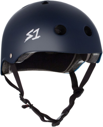 Navy Matte Skateboard Helmet S1 Lifer 3/4 view