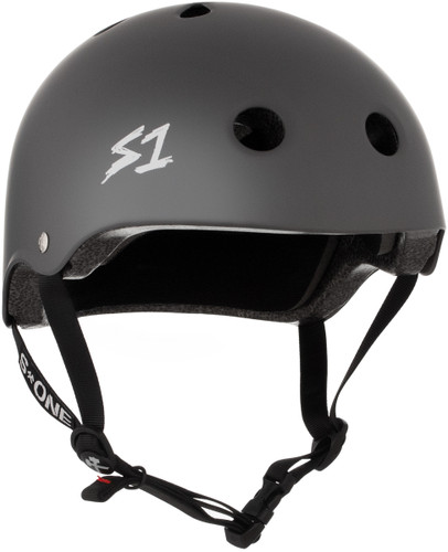 Dark Grey Matte Scooter Helmet S1 Lifer 3/4 view
