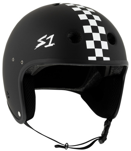 S1 Retro Lifer E-Bike Helmet Black Matte Check 34