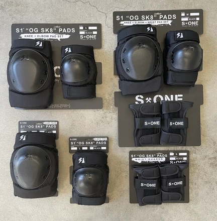 S1 "OG SK8" Knee Pads, Elbow Pads and Wrist Guard