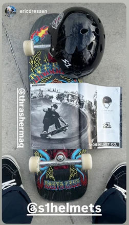 Eric Dressen / S1 Helmets Ad / Thrasher Magazine