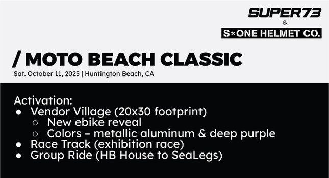 Super73 x S1 Helmets Rideout (Huntington Beach)