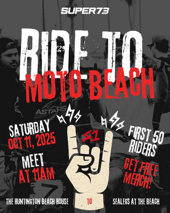 Super73 x S1 Helmets Rideout (Huntington Beach) 