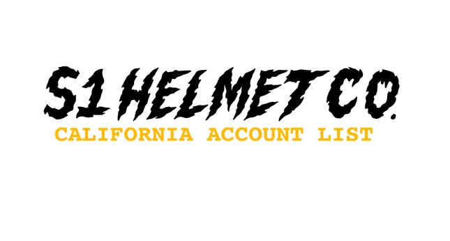 S1 Helmets / California Dealer List