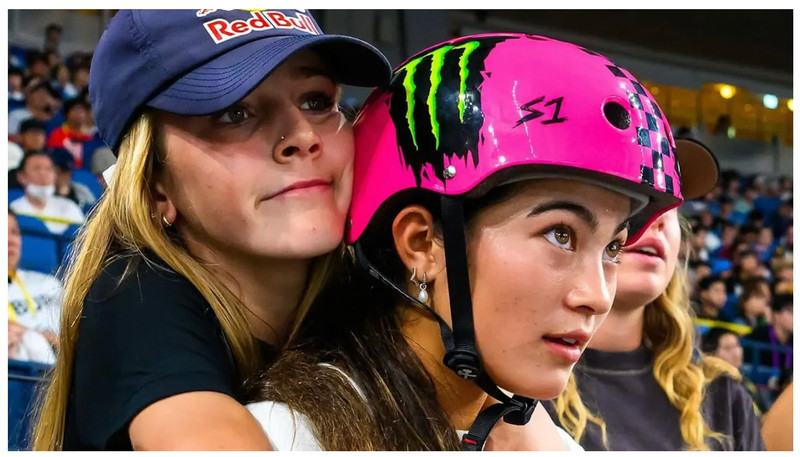 Arisa Trew wearing her signature colorway S1 Lifer Helmet