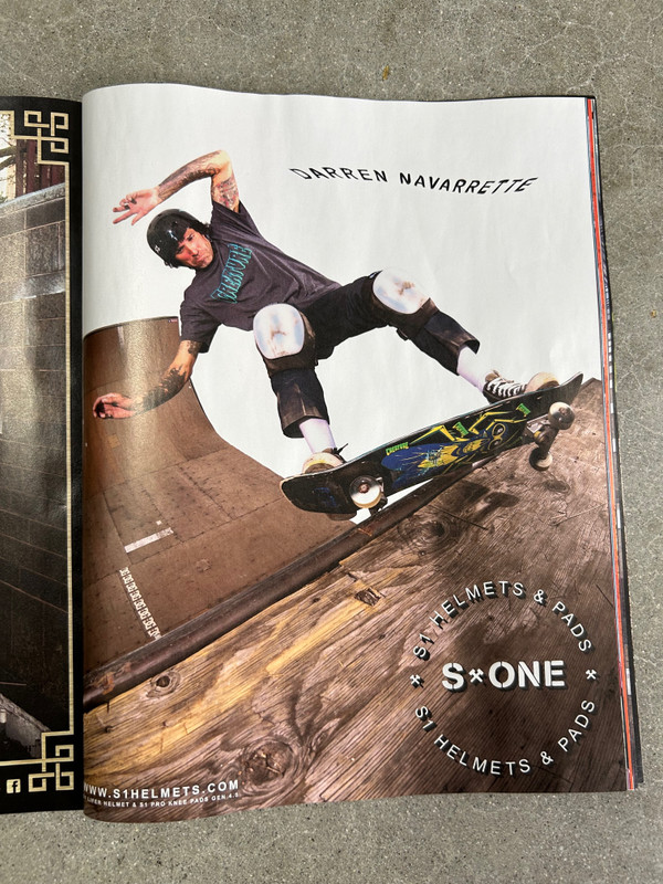 Darren Navarrette  / S1 Helmets & Pads / Thrasher Mag 