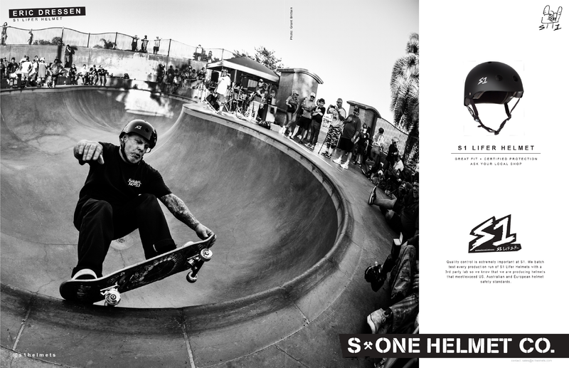 S1 Helmets Ad / Eric Dressen / Thrasher Magazine / November 2026