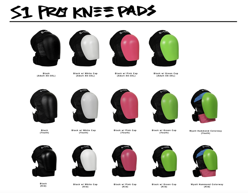 S1 Pro Knee Pads - Adult, Youth & Kid 