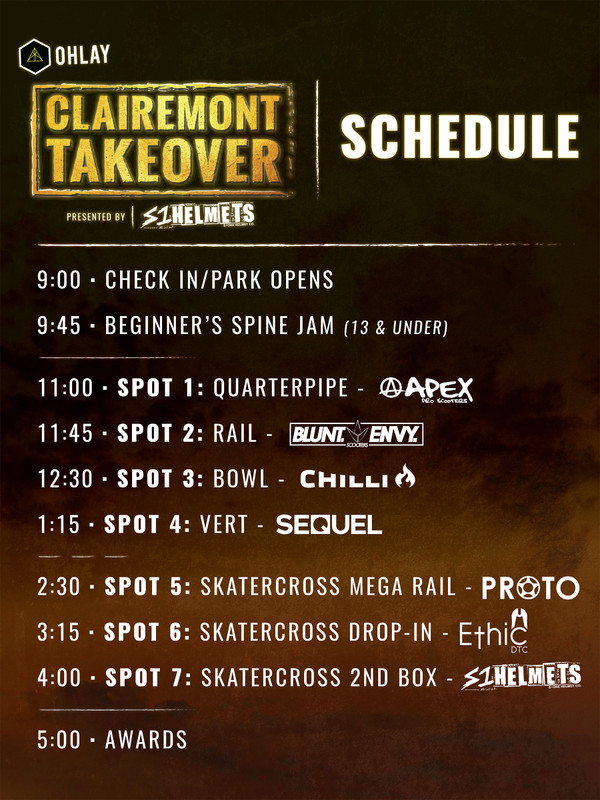 Ohlay Clairemont Takeover Presented by S1 Helmets