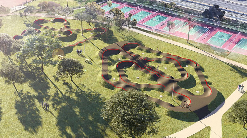 A Pumptrack in Los Angeles