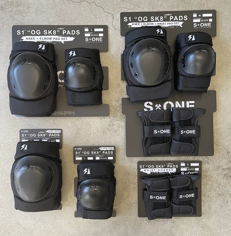 S1 "OG SK8" Knee Pads, Elbow Pads and Wrist Guard