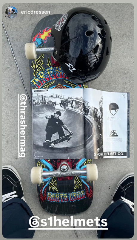 Eric Dressen / S1 Helmets Ad / Thrasher Magazine