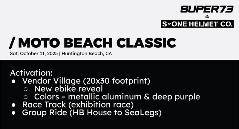 Super73 x S1 Helmets Rideout (Huntington Beach)