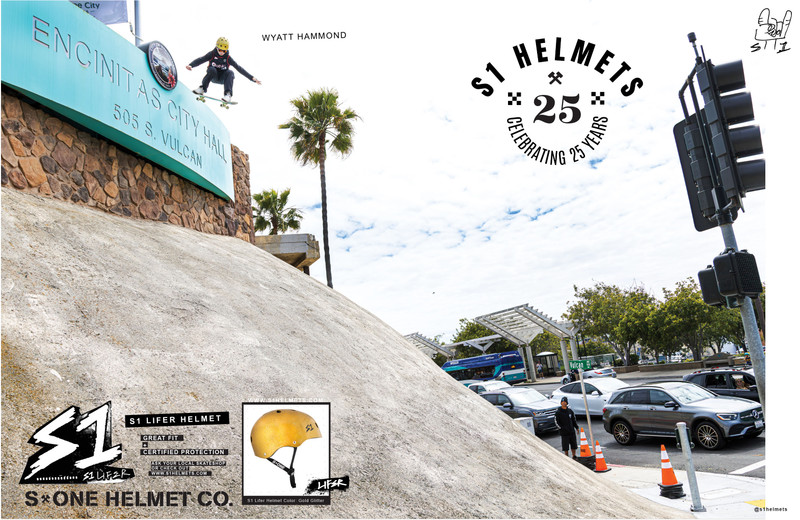 Wyatt Hammond's 1st ad in Thrasher Magazine
