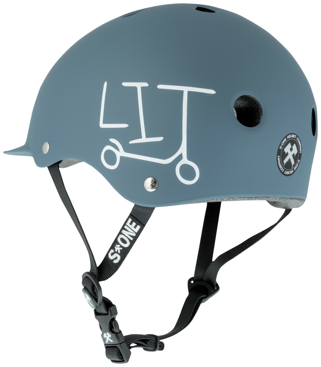 Deep Blue Matte LIT UNDIALED | Scooter Helmet
