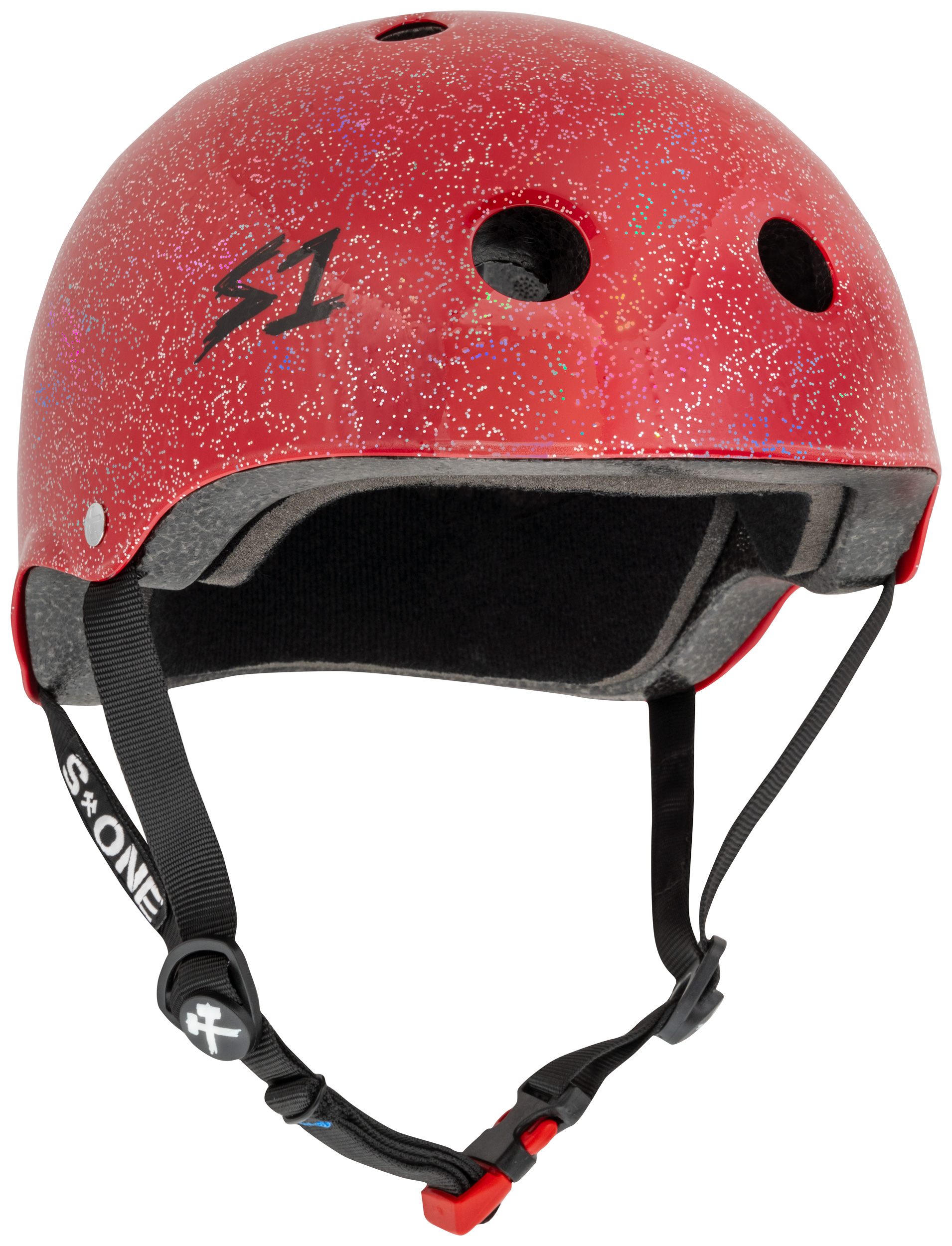 Red Glitter Helmet | Skate Helmet | Scooter Helmet