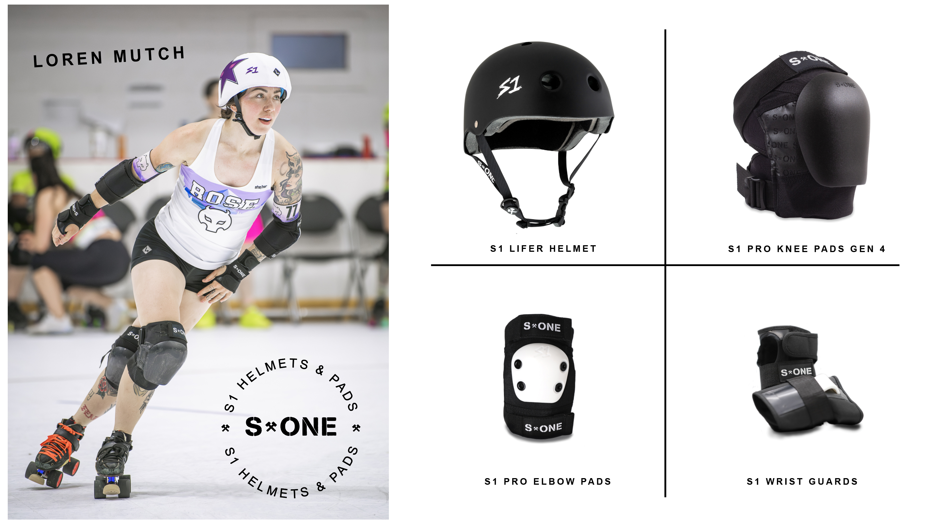 Protective Gear for Roller Skating, Park Skating and Roller Derby