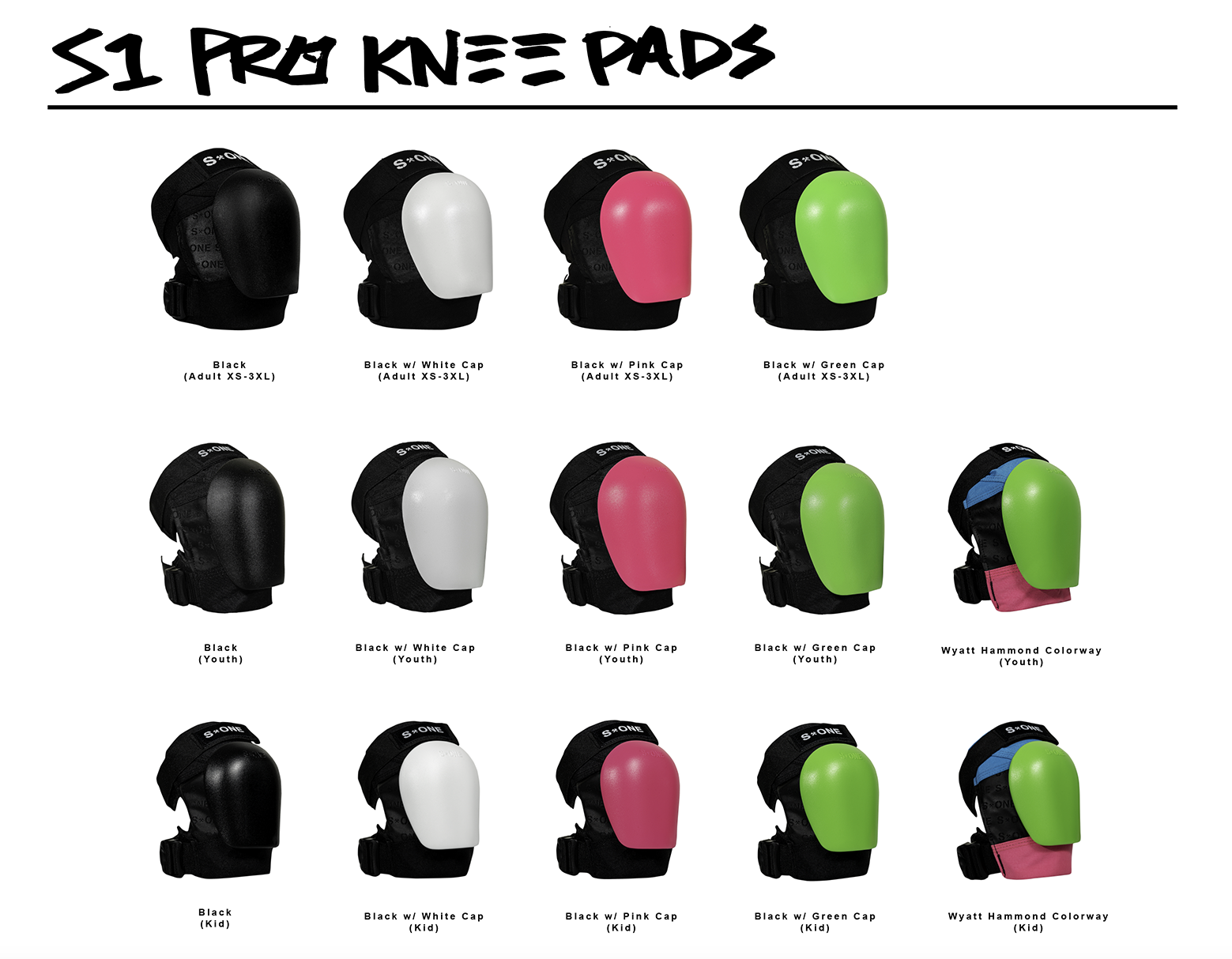 S1 Pro Knee Pads Adult, Youth & Kid S1 Helmet Co. Official Store