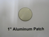 1" Aluminum Round Patch with Adhesive - (CBP037) FRONT OVERHEAD VIEW