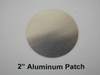 2" Aluminum Round Patch with Adhesive -(CBP038) FRONT OVERHEAD VIEW