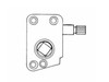 SIDE MOUNT WINDOW OPERATOR w/ 3/8" square shaft- RH (23-2000) DIMENSIONAL DRAWING