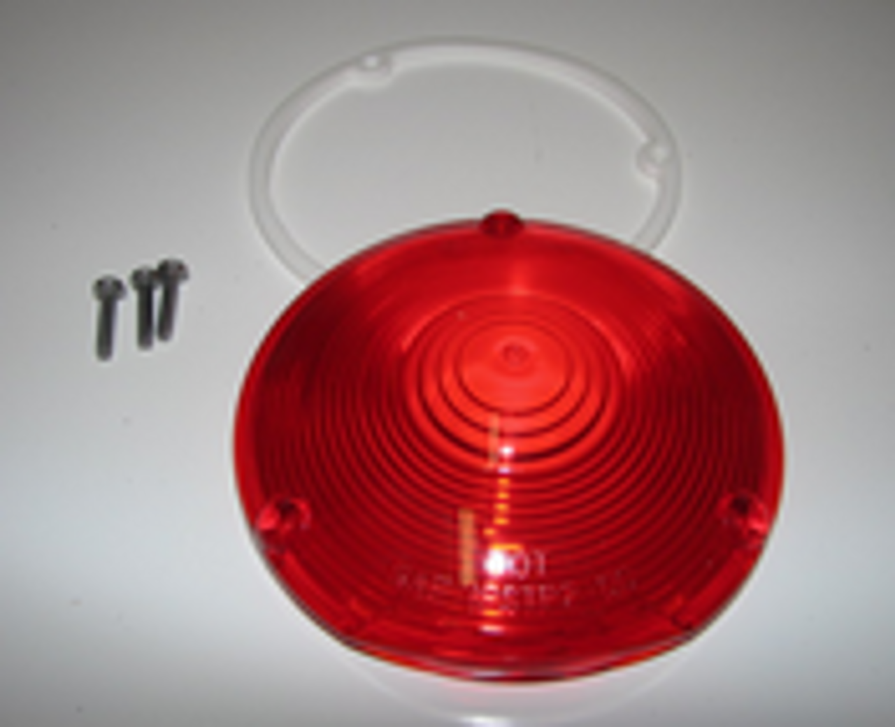 Red Round Lens - 4-1/8" (CLT025)