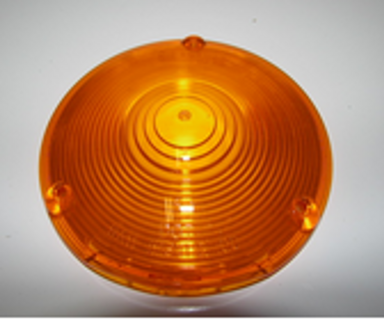 Amber Round Lens - 4-1/8" (CLT026)