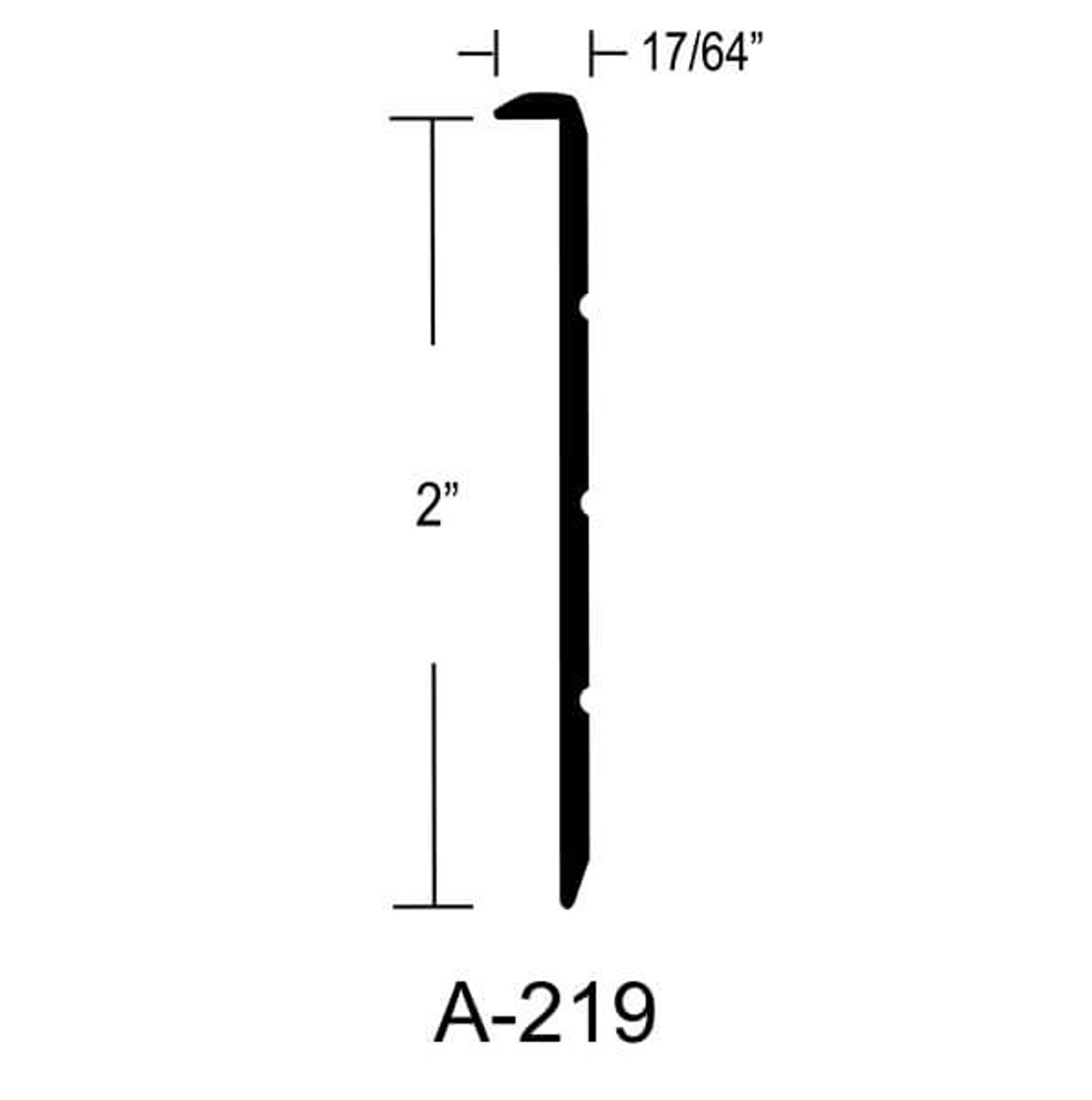 2" Grooved Face Trim 12' (CHW088)