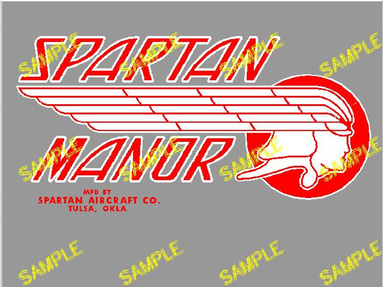 Spartan Manor Red Decal (CHW112)